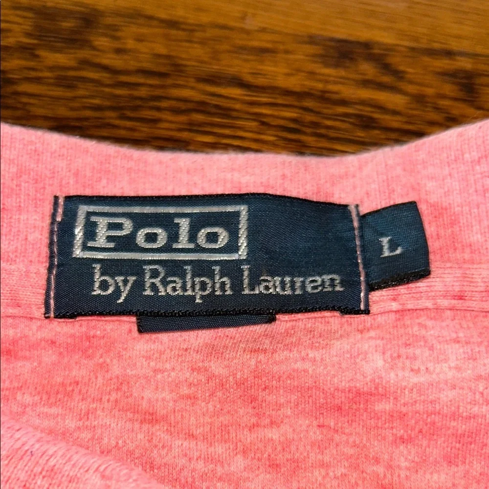 Polo by Ralph Lauren Men’s Heather Pink Short-Sleeve Golf Polo Size Large